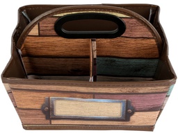 [TCR20916] Reclaimed Wood Storage Caddy (9''x9''x6'')(22.8cmx22.8cmx15.2cm)