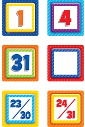 [TCR3299] Playful Patterns Calendar Days (39pcs)(7cmx7cm)(2.7''x2.7'')