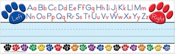 [TCR4040] Paw Prints Left/Right Alphabet Flat Name Plates (36 pkg)