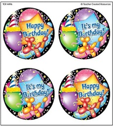 [TCR4496] Happy Birthday Wear ?Em Badges (32pcs)