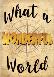[TCR7437] What a Wonderful World Positive Poster