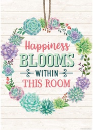 [TCR7443] Happiness Blooms Within This Room Positive Poster 13.3''x19''(33.7cmx48.2cm)