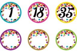 [TCR77007] Confetti Numbers Magnetic Accents (7.8cm)   (42 pcs)