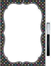 [TCRX77345] Chalkboard Brights Clingy Thingies Small Note Sheet with Pen 26cm.x 18cm.