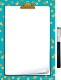 [TCR77890] Clingy Thingies: Teal Confetti Small Note Sheet