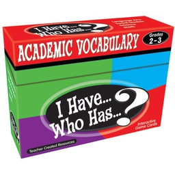 [TCRX7841] I Have... Who Has...? Academic Vocabulary Game (Gr. 2–3) (37cards)