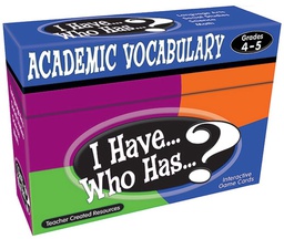 [TCR7843] I Have... Who Has...? Academic Vocabulary Game (Gr. 4–5)