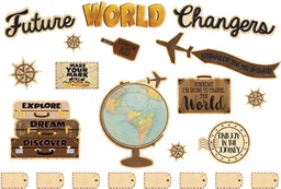 [TCR8623] Travel the Map Future World Changers Bulletin Board Set (48pcs)