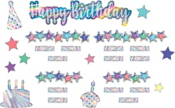 [TCR8679] Iridescent Happy Birthday Mini Bulletin Board