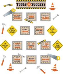 [TCR8744] Under Construction Tools for Success Mini Bulletin Board