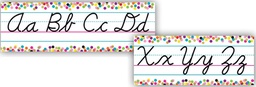 [TCR8764] Confetti Cursive Writing Bulletin Board (9pcs)
