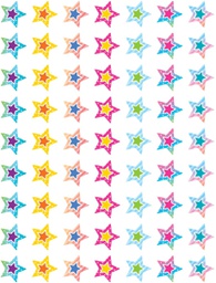 [TCR8786] Colorful Vibes Stars Mini Stickers (378/pkg)