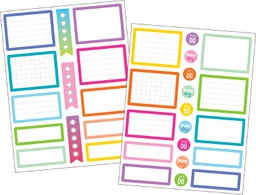 [TCRX8816] Colorful Labels Planner Stickers (96 stickers)