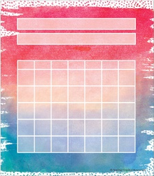 [TCR8970] Watercolor Incentive Chart Pad