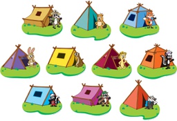 [TCRX3427] Ranger Rick Tents Accents 10 designs 5.5''(14cm)(30 pcs)