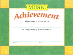 [TX11014] Music Achievement CRT 21 1/2cm.x 28cm.(30 sheets)