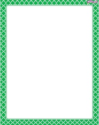 [TX27324] Moroccan Green Chart Wipe -Off (55cmx 43cm)