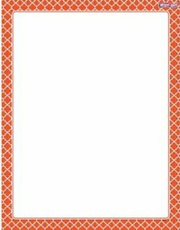 [TX27325] Moroccan Orange Chart Wipe - Off (55cmx 43cm)