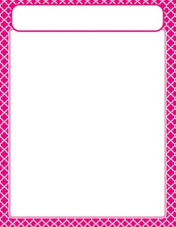 [TX38604] Moroccan Pink Chart (55cmx 43cm)