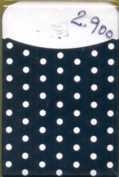 [TX77043] Polka Dots Black 9cm x 13 1/2cm (40 pockets)