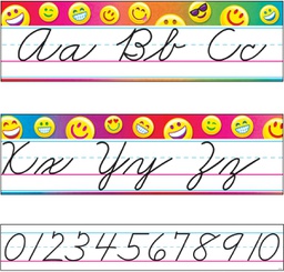 [TX8287] Emoji Alphabet Line Standard Cursive B.B.Set 17cm.x 45cm.(7 pcs.)