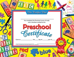 [VAX605] Preschool Certificate (21.5cm x 28cm)    (36 pk)
