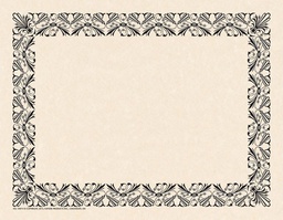 [VAX914] Art Deco Black - Border Paper (21.5cm x 28cm)    (50  pk)