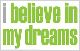 [ISM026N] I BELIEVE IN MY DREAMS ENCOURAGEMENT NOTES (20 pcs)