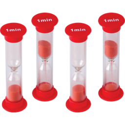 [TCR20646] 1 Minute Sand Timers - Small ( 1” x 3.5”)(2.5cmx8.8cm)
