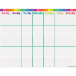 [TCR7494] Colorful Calendar Write-On/Wipe-Off Chart