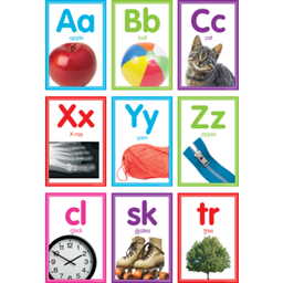 [TCR8798] Colorful Photo Alphabet Cards Bulletin Board (40pcs)