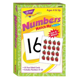 [T58002] Numbers 0-25 Match Me Cards (52cards)