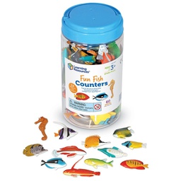 [LER0407] Fun Fish Counters, (Set of 60)
