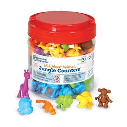 [LER3361] Wild About Animals Jungle Counters (72pcs)