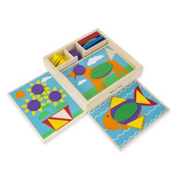 [MD528] Beginner Pattern Blocks Wooden Toys