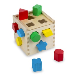 [MD575] Shape Sorting Cube Wooden Toys
