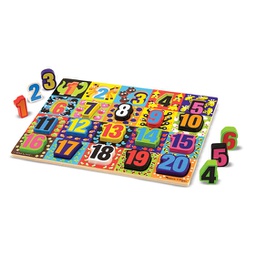 [MDX3832] Jumbo Numbers Chunky Puzzle Ages:3+ (5.5cmx5.5cm)