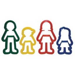 [PXAC9786] CLAY CUTTER SET ASST PEOPLE SHAPES (4 pcs.)
