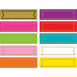 [TCR20869] Colorful Gold Shimmer Labels (30 sheets/pack)