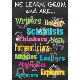 [TCR7404] We Learn, Grow, and Are...Positive Poster 13.3''x19''(33.7cmx48.2cm)
