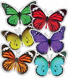 [CDX120563] SCHOOLGIRL STYLE  Butterflies Accents 36 pcs (5.5&quot; x 4&quot;=14cm x 10cm)