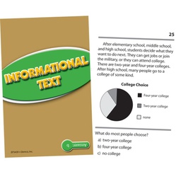 [EPX3439] Reading Comprehension Practice Cards Informational Text, Green Level (54 cards)