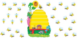 [T8077] Buzzy Beehive BB Set  (37 pcs) (Beehive is 35&quot;=89cm)