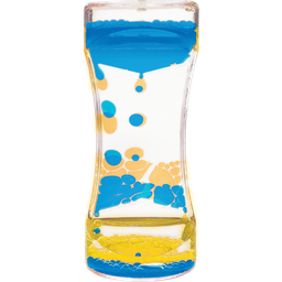 [TCR20965] Blue &amp; Yellow Liquid Motion Bubbler(2&quot; x 5.3&quot;)(5cmx13.4cm)