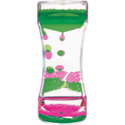 [TCR20967] Pink &amp; Green Liquid Motion Bubbler (2''x5.3'')(13.4cmx5cm)