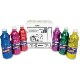 [DIX10798] Washable Ready-to-Use Paint - 16 oz  (473ml)- Glitter - 6 Colors