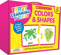 [9781338630534] First Learning Puzzles: Color &amp; Shapes (AGE 3+) (24pcs)