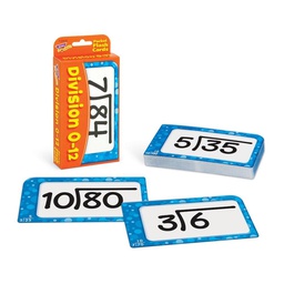 [T23018] Division 0-12 Flash Cards Two-sided (56cards)