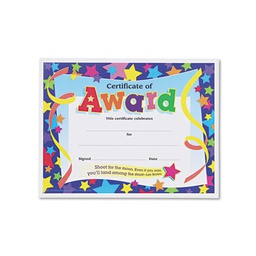 [T2951] Certificate of Award 21.5cm x 28cm (30 sheets)