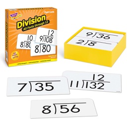 [T53204] Division 0-12 Flash Cards (156 cards)